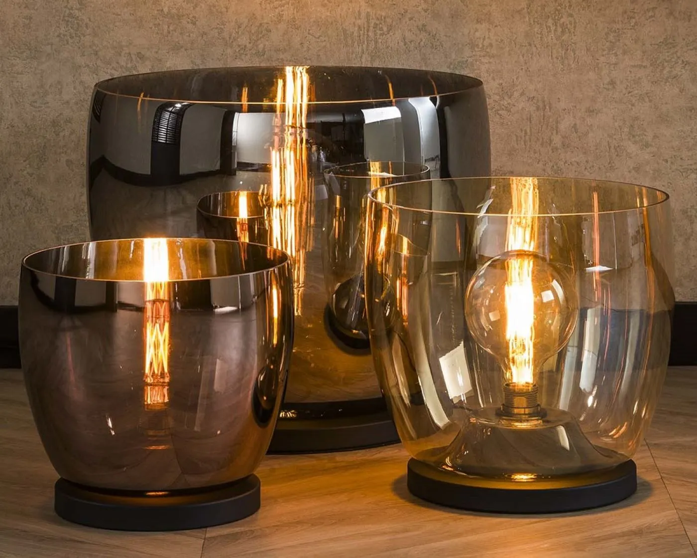 Stehlapme Pad (XXL) | Glas & Metall | Kupferfarbe