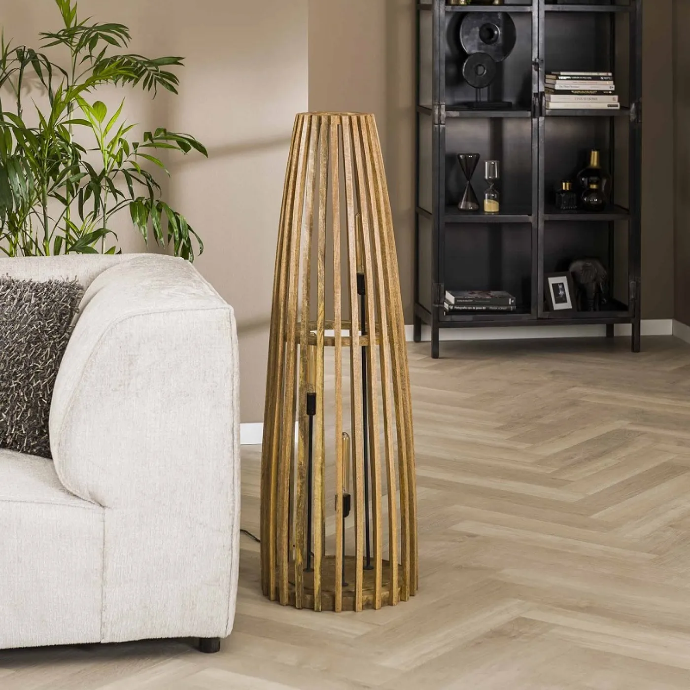 Stehleuchte May | Holzgestell | natur