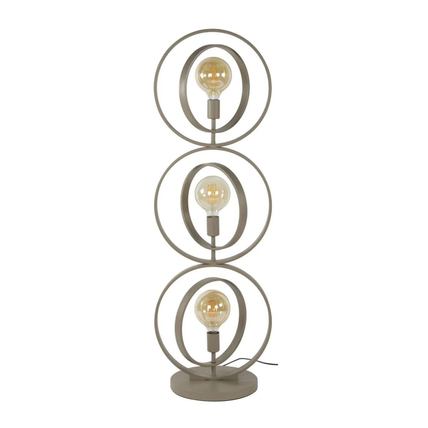 Stehleuchte Vejin 3 Lampen | Metallringe | Beige