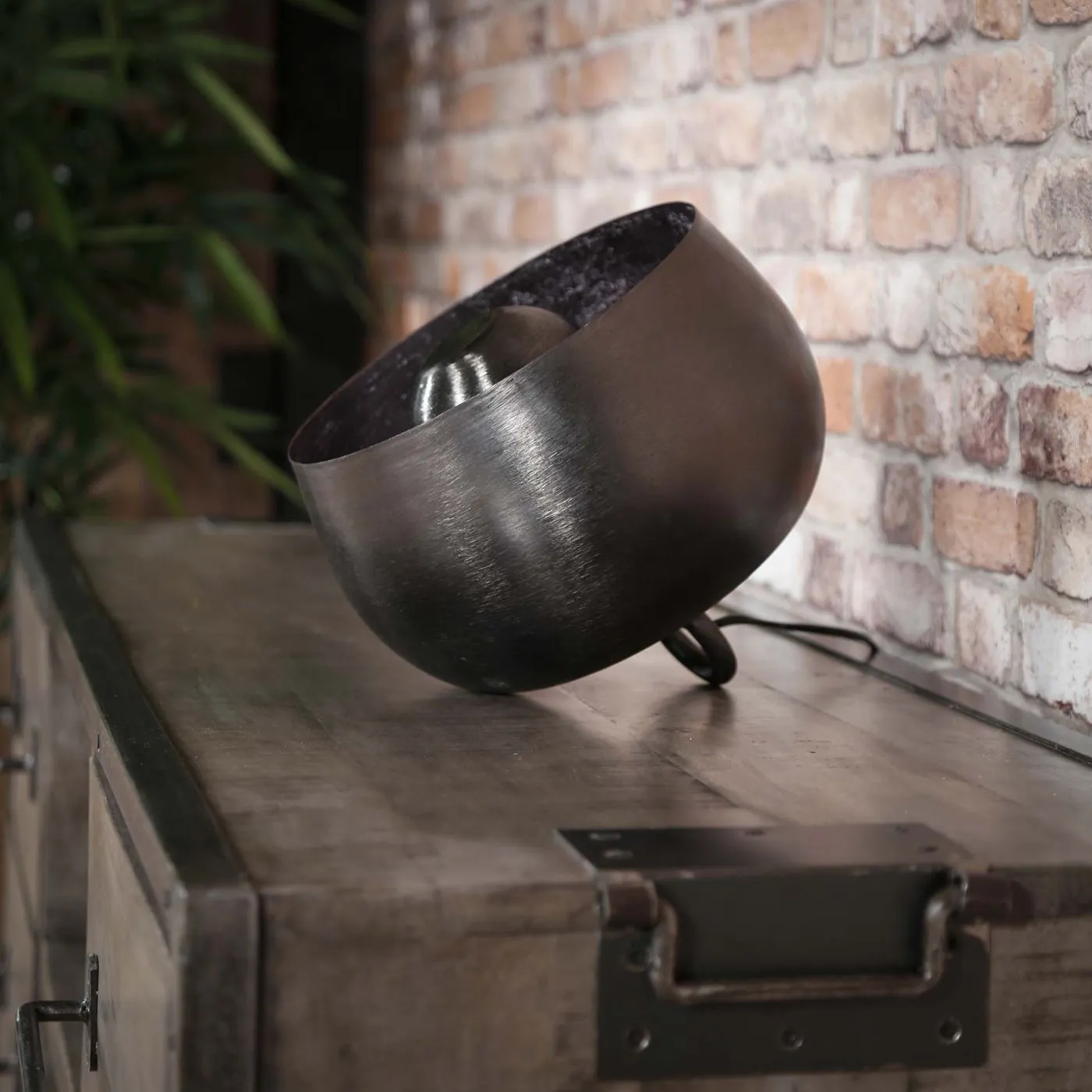 Tischleuchte Seja | Korb | schwarz Nickel | Ø28