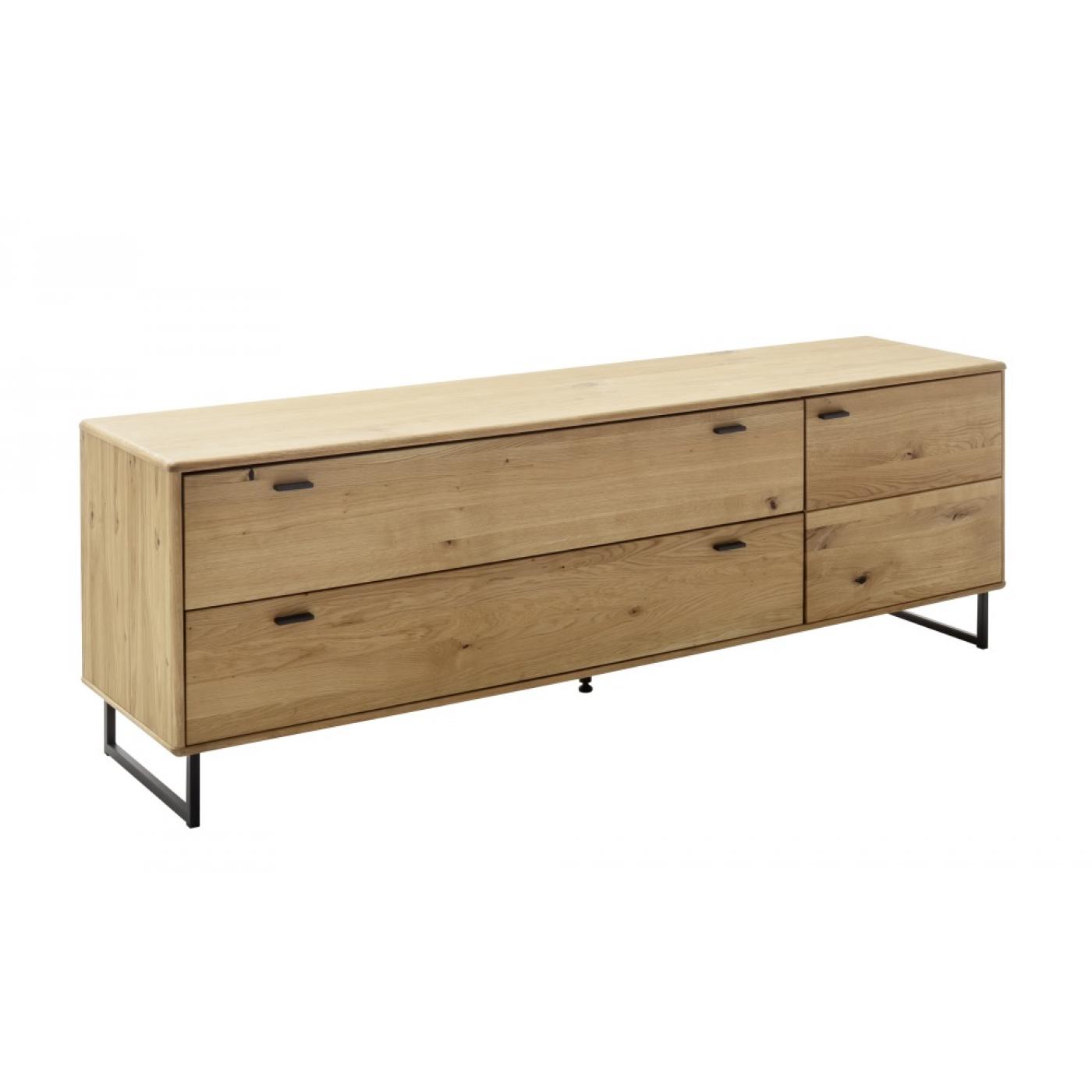 TV-Board Arezzo | Wildeiche / anthrazit