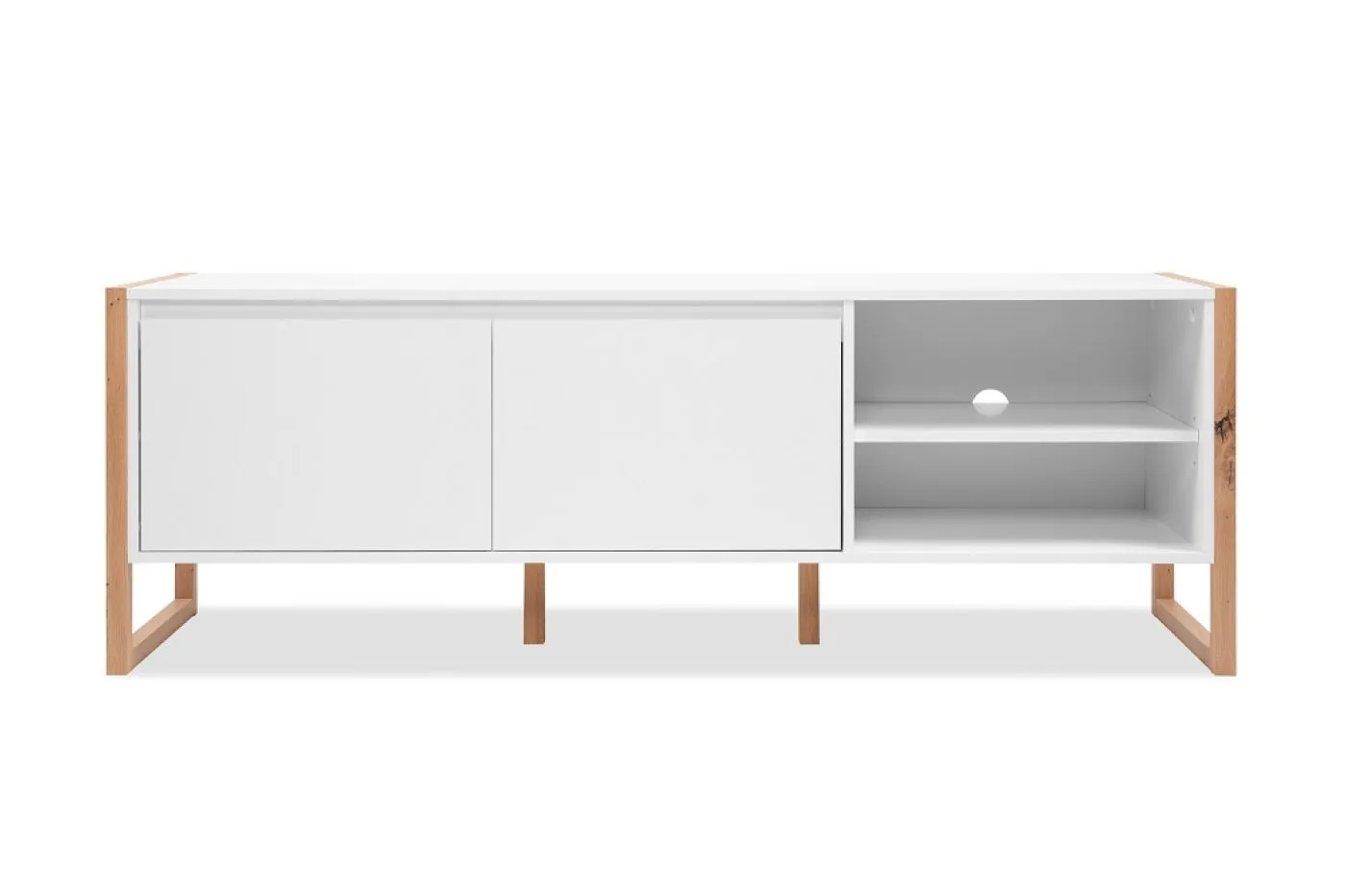 TV-Board Denver | weiß / Artisan Eiche