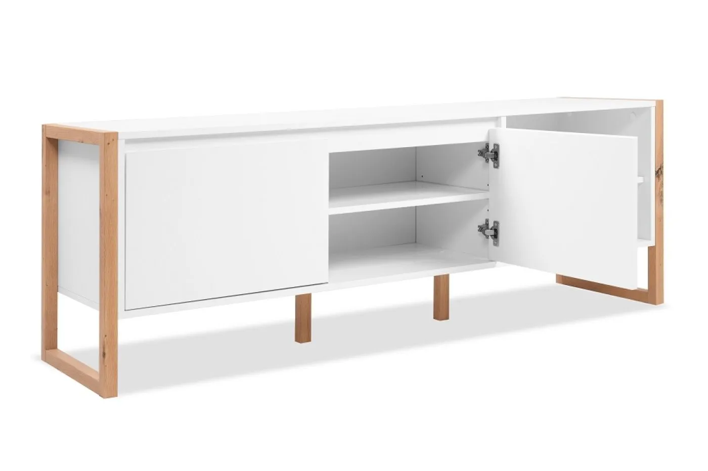 TV-Board Denver | weiß / Artisan Eiche