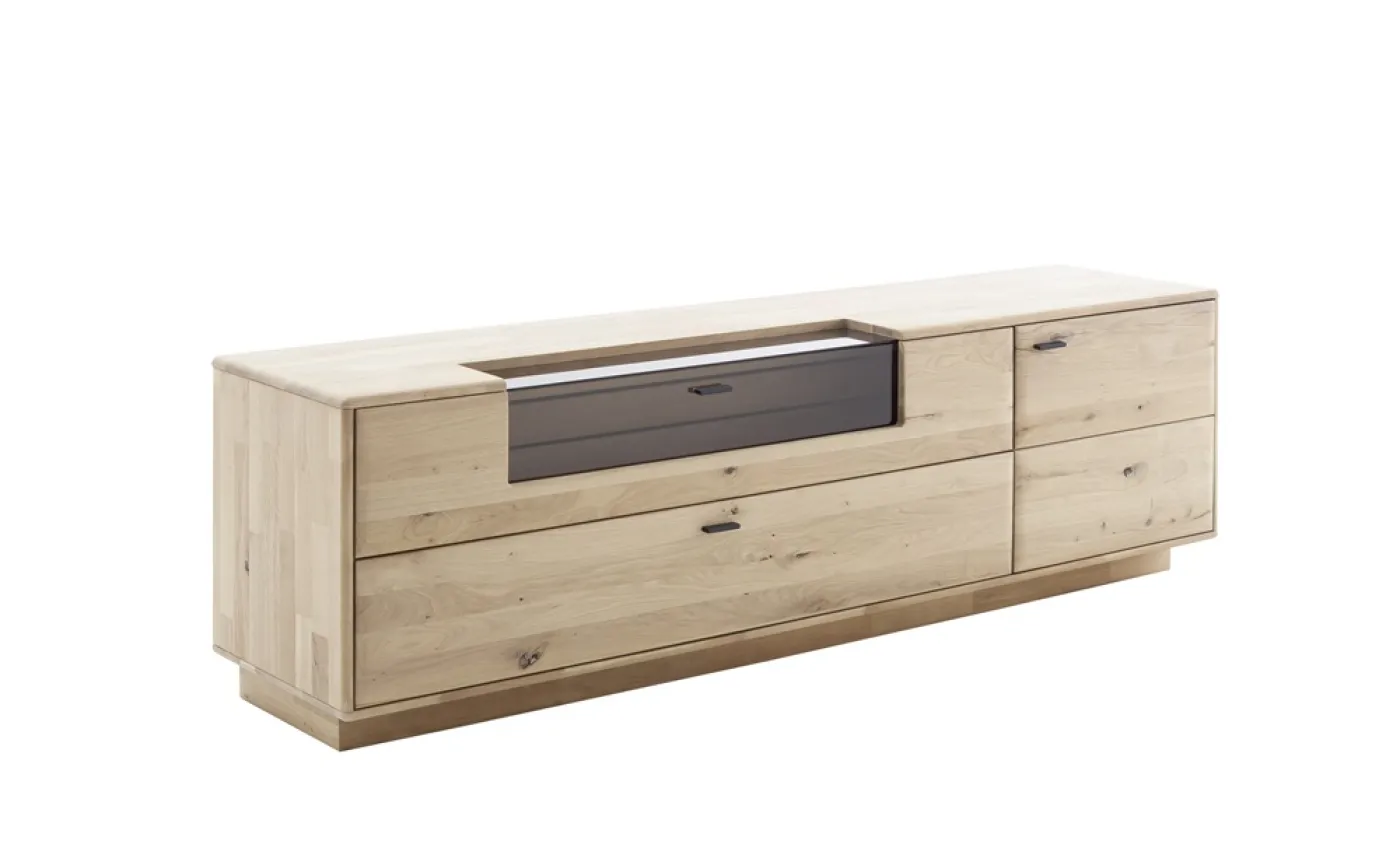 TV-Board Girona | Ast / Balkeneiche | optional LED Beleuchtung