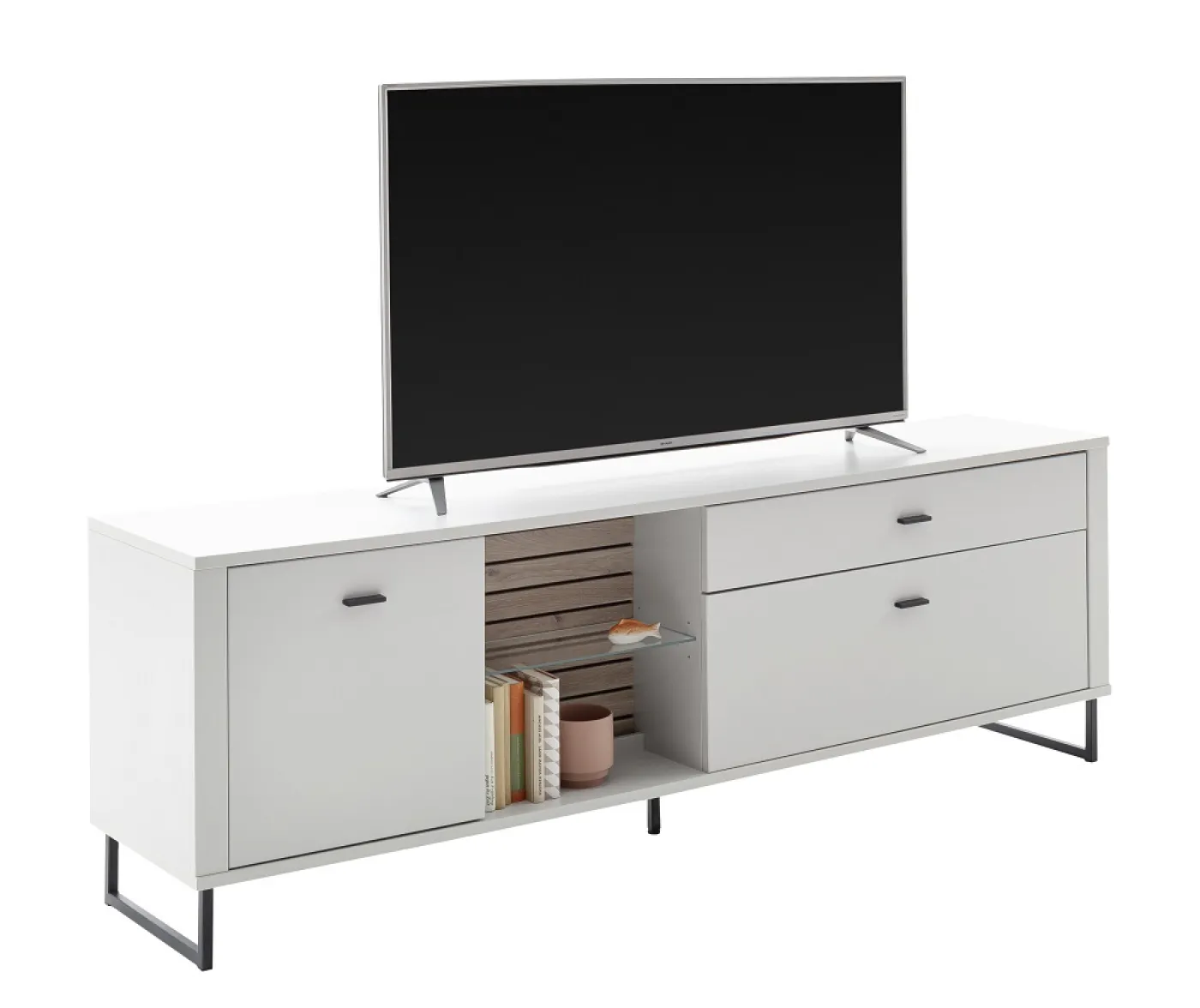 TV-Board Louisiana | Modern White | ohne Beleuchtung