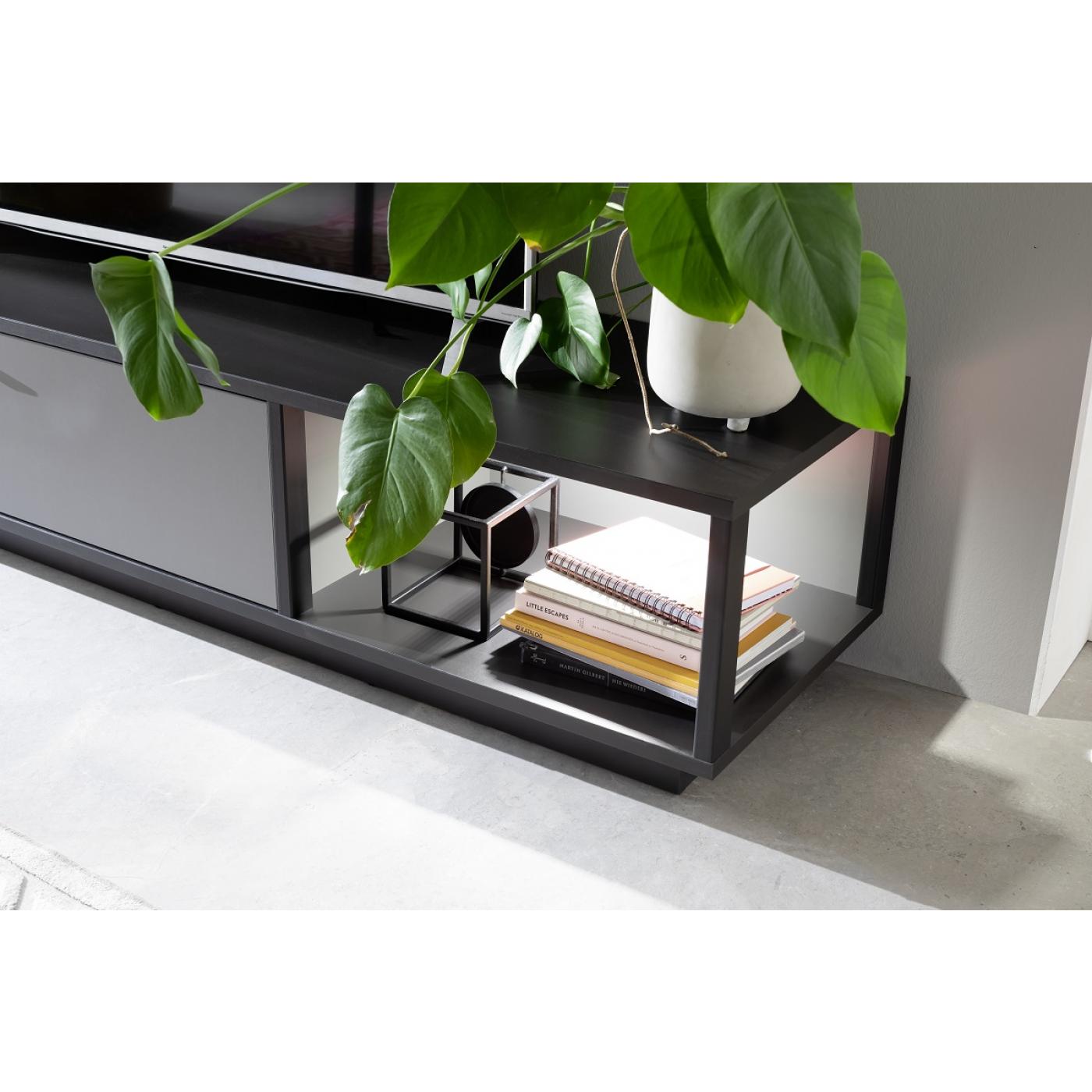 TV-Board Luxor | Royal Grey / anthrazit | LED Beleuchtung