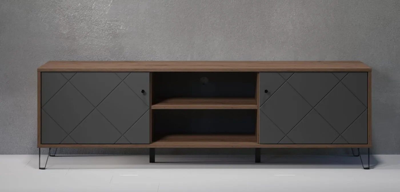 TV-Board Montez | Eiche Kraft Gold / Graphite