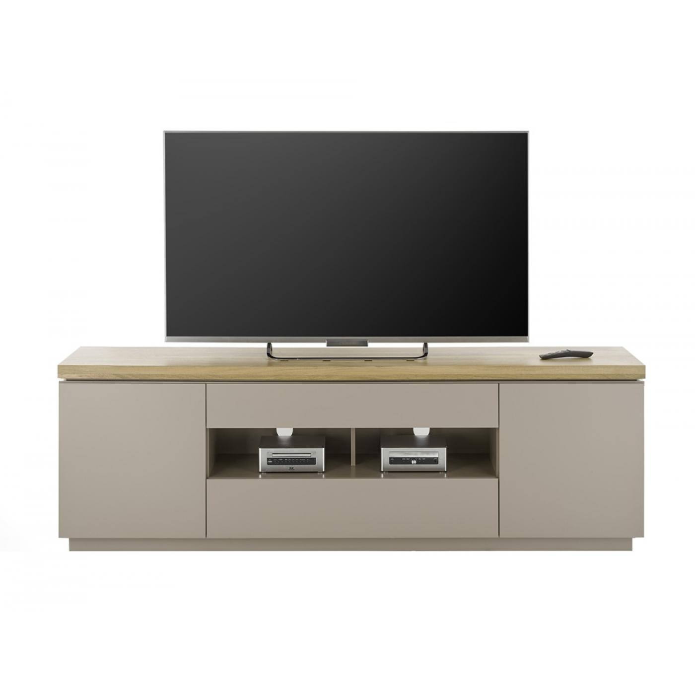 TV-Board Palamos | Akazie massiv | warmgrau | verschiedene Größen