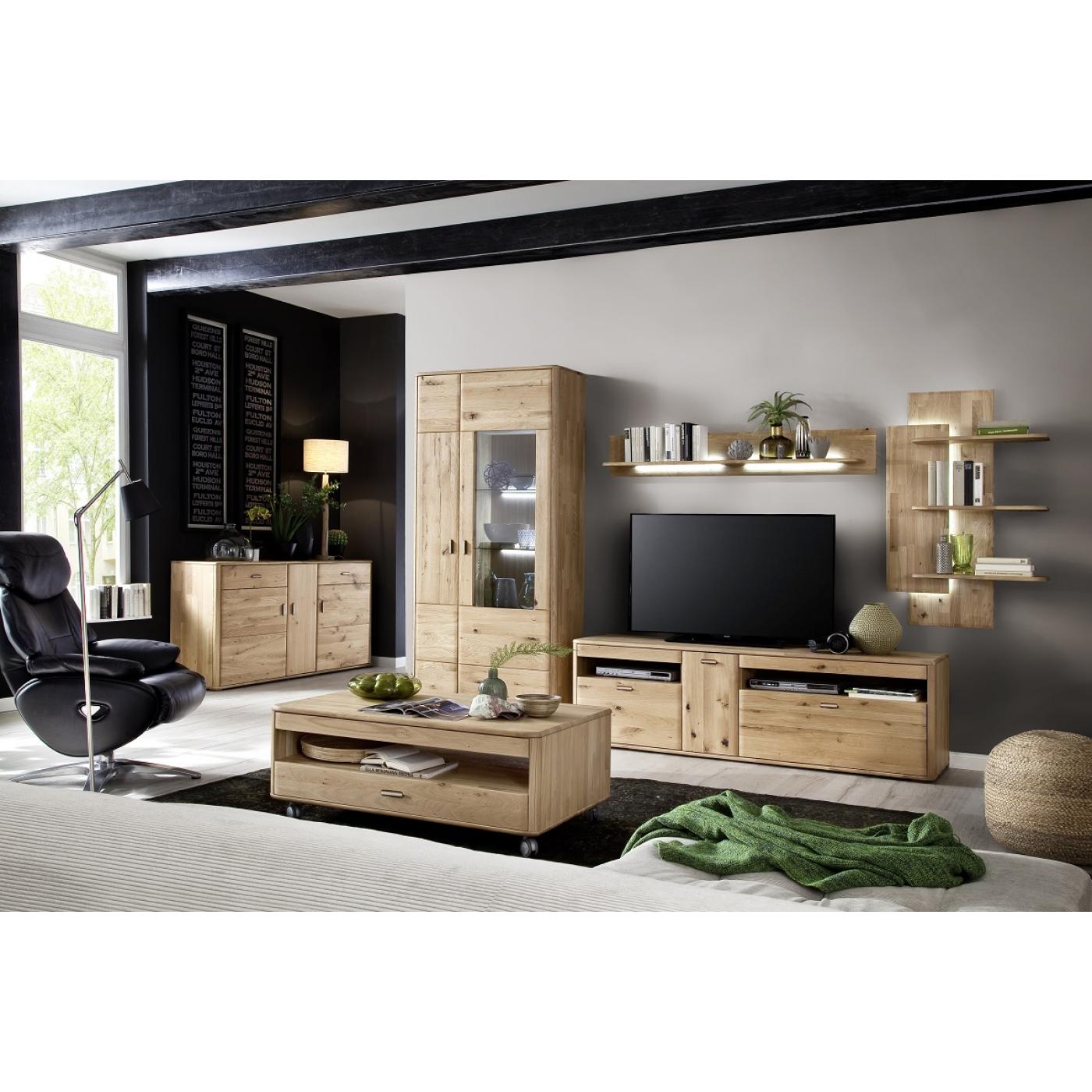 TV-Board Ravello 2 | Balkeneiche Bianco