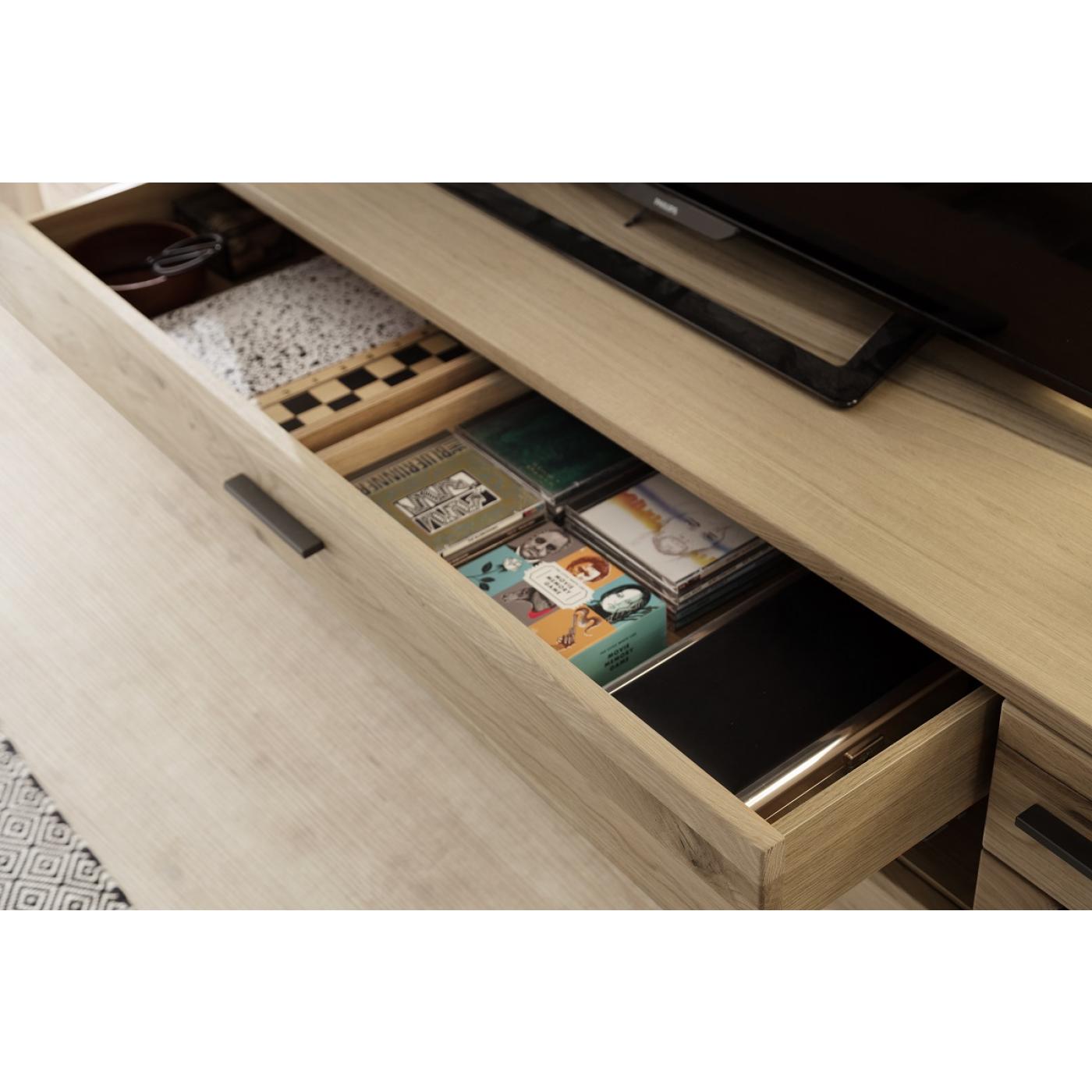 TV-Board Salvador groß | Eiche Bianco