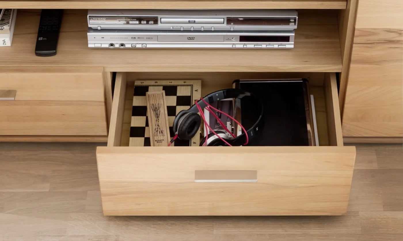 TV-Board Vedura | Kernbuche massiv