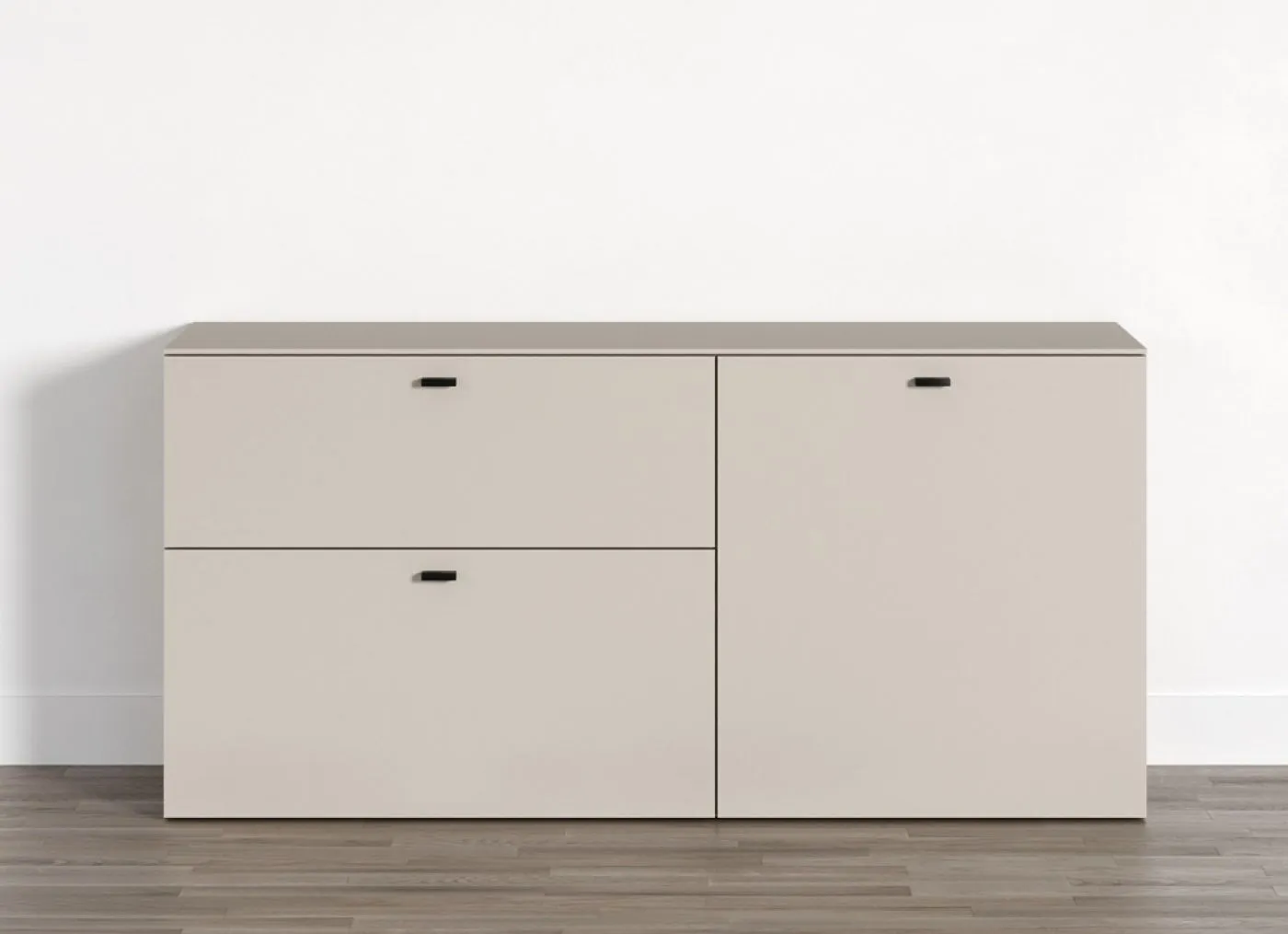 TV Lowboard Bellugi, Cashmere, Evoke Eiche – Ansicht 2