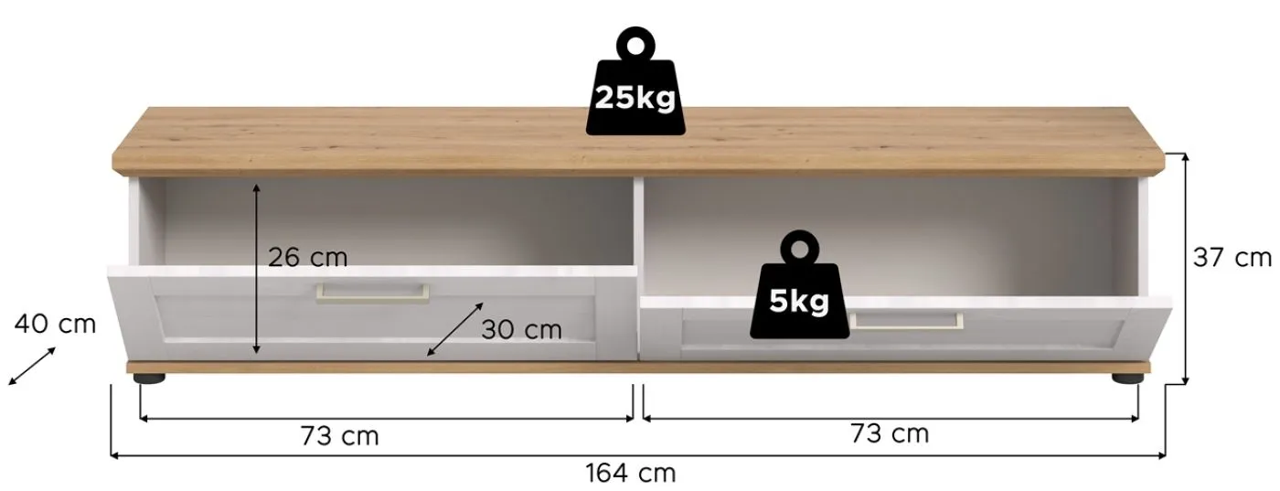 TV Lowboard Verona | Sibiu Lärche
