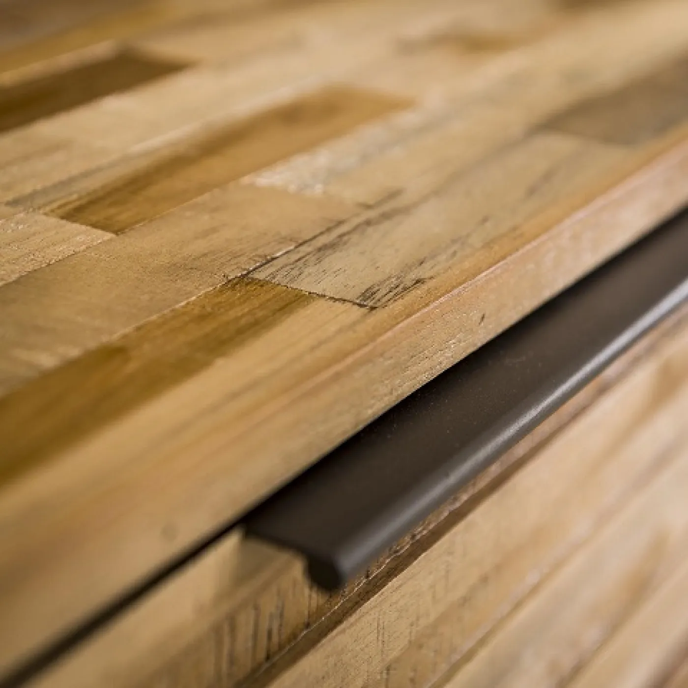 TV-Möbel Hanabi | mit Schubkästen | Teak Massivholz | verwittert