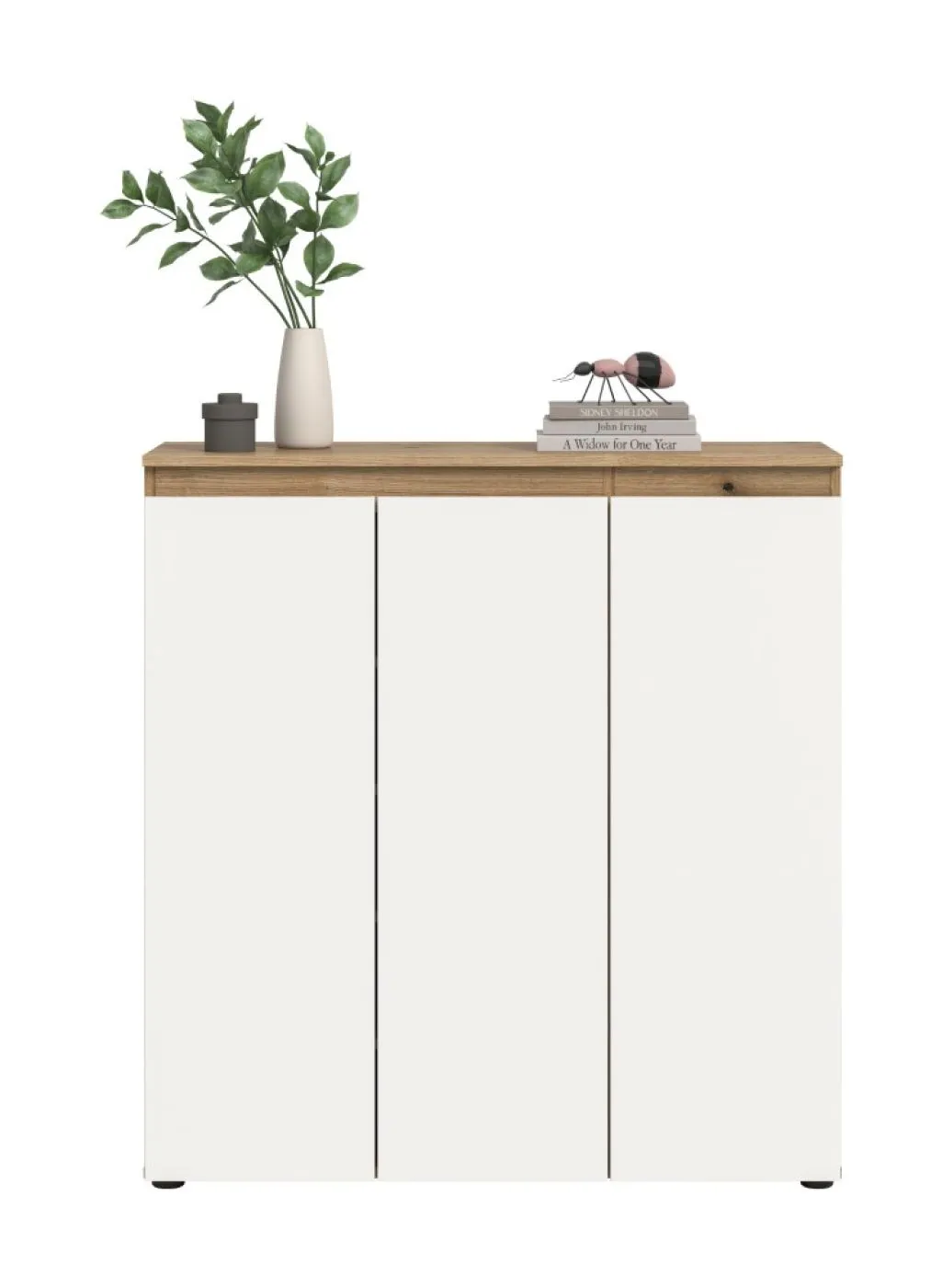 Universalschrank Scarpa | 105 x 110cm | weiß / Evoke Eiche
