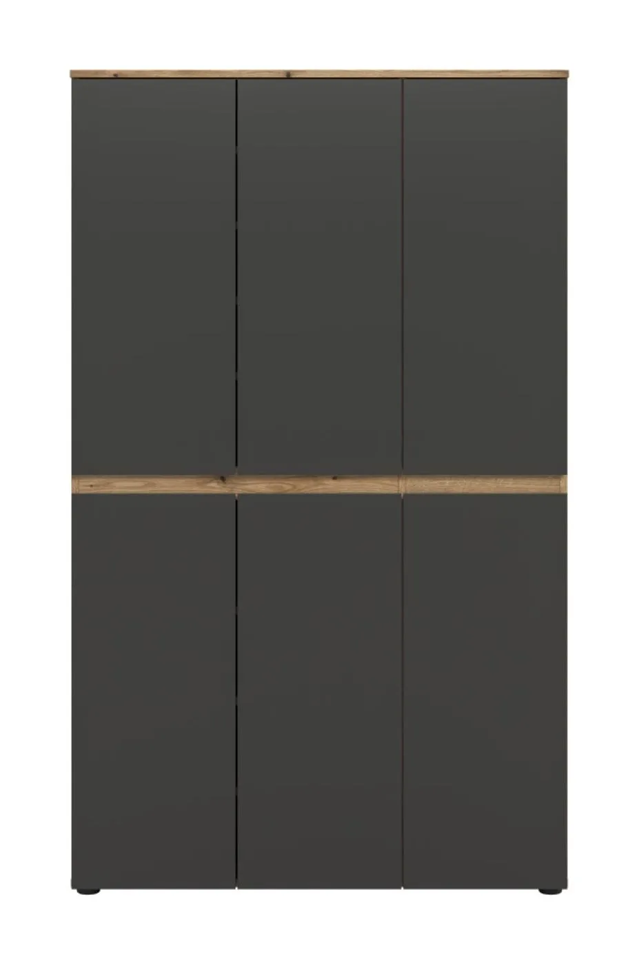 Universalschrank Scarpa | 105 x 175cm | anthrazit / Evoke Eiche