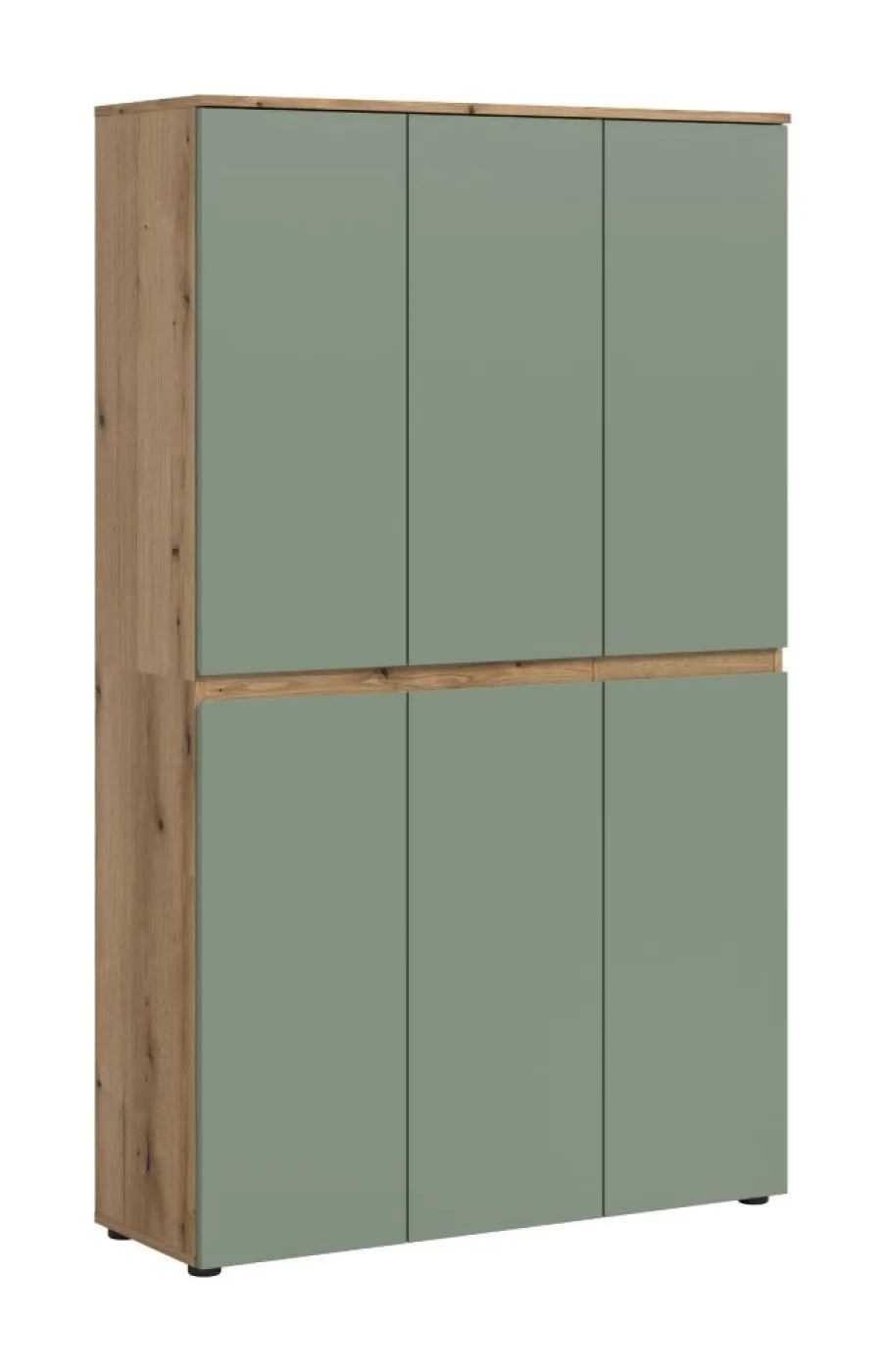 Universalschrank Scarpa | 105 x 175cm | Smoke green / Evoke Eiche