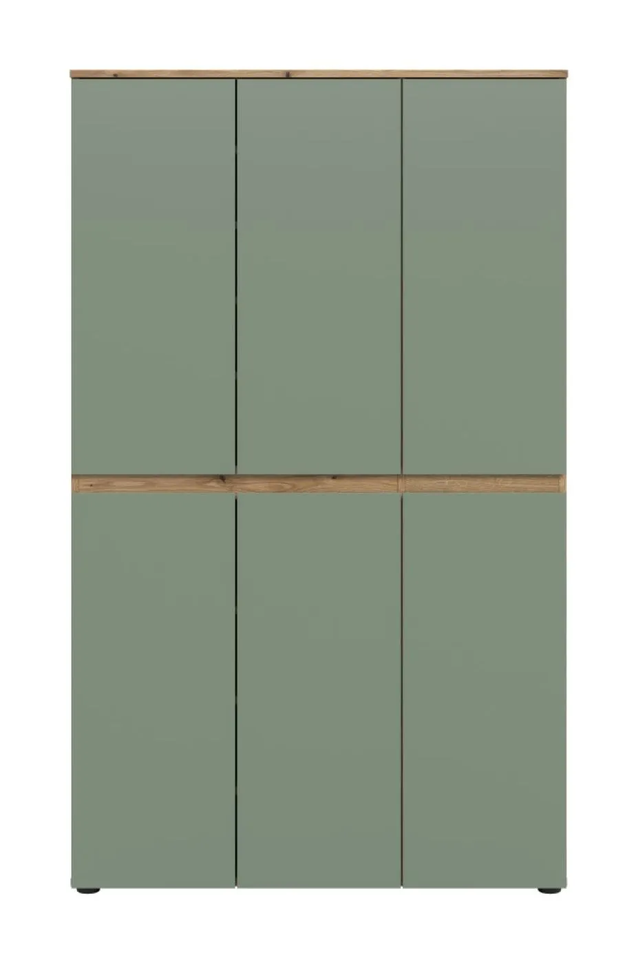 Universalschrank Scarpa | 105 x 175cm | Smoke green / Evoke Eiche