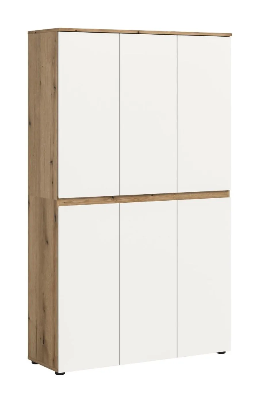 Universalschrank Scarpa | 105 x 175cm | weiß / Evoke Eiche