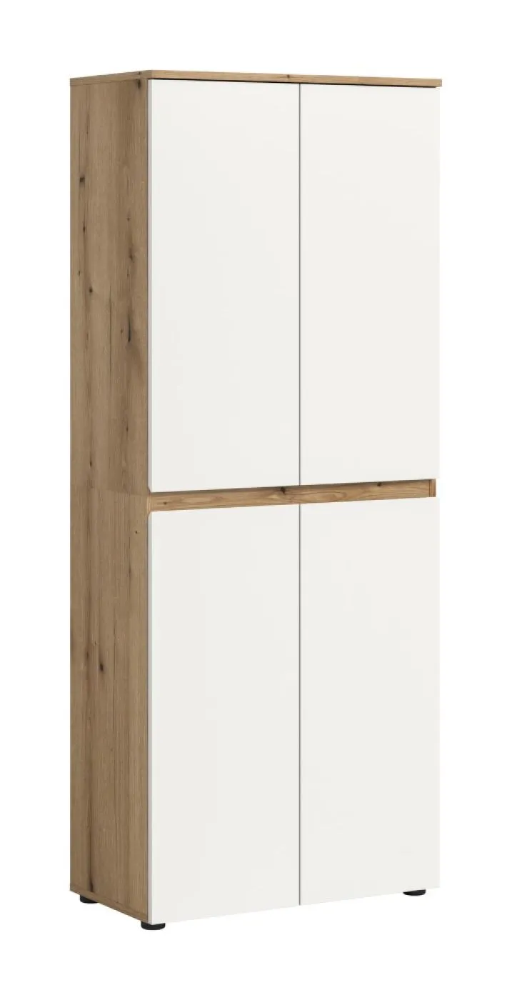 Universalschrank Scarpa | 70 x 175cm | weiß / Evoke Eiche