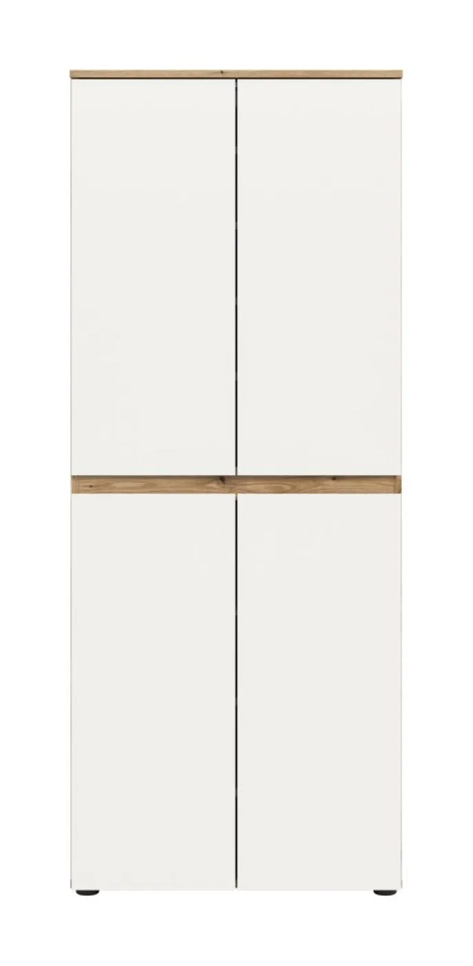 Universalschrank Scarpa | 70 x 175cm | weiß / Evoke Eiche