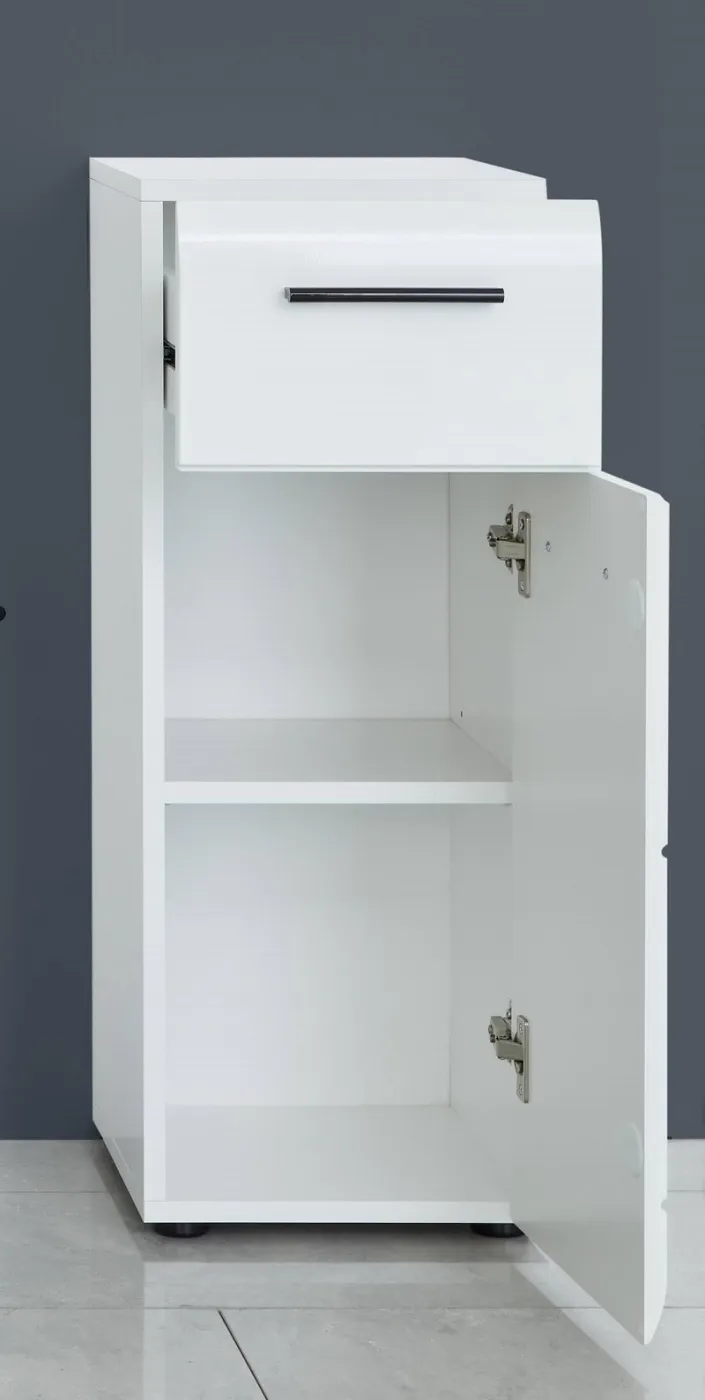 Unterschrank Skin | weiß Hochglanz