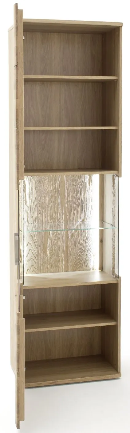 Vitrine 1 Santori | Eiche Bianco | LED Beleuchtung