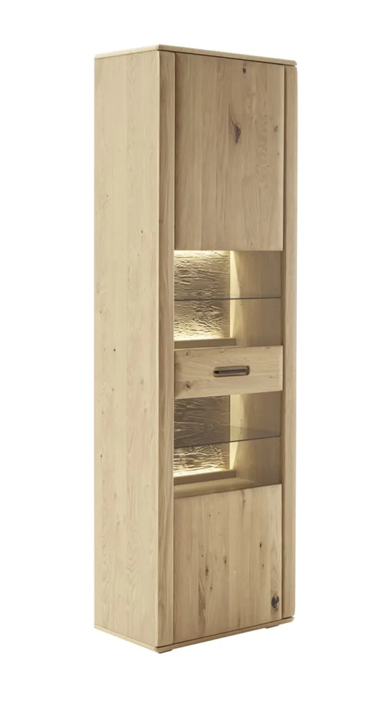 Vitrine Alento | Asteiche / Balkeneiche | ohne Beleuchtung