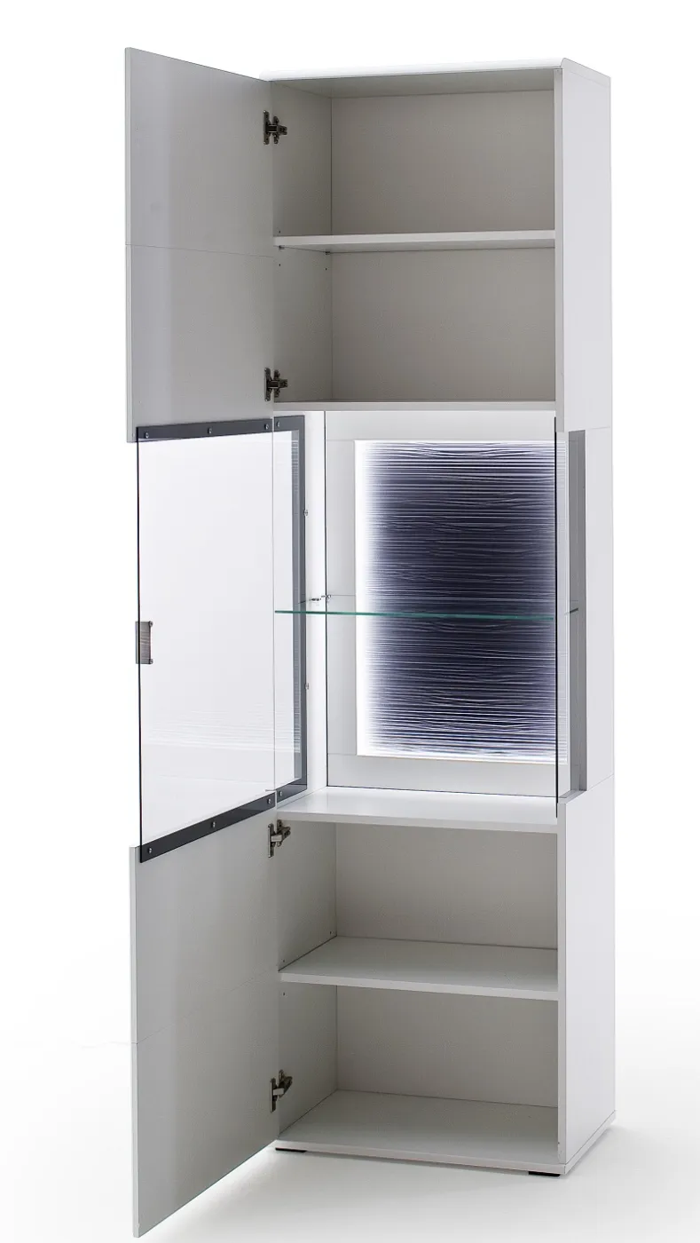 Vitrine Amora | weiß matt | ohne Beleuchtung