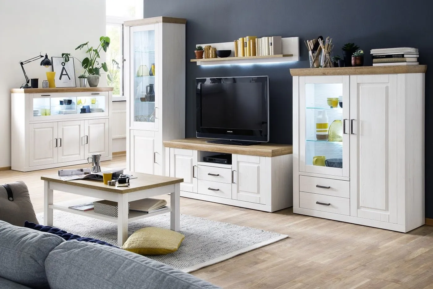 Vitrine Brixen | Landhaus modern | Pinie Aurelio / Grandson Oak