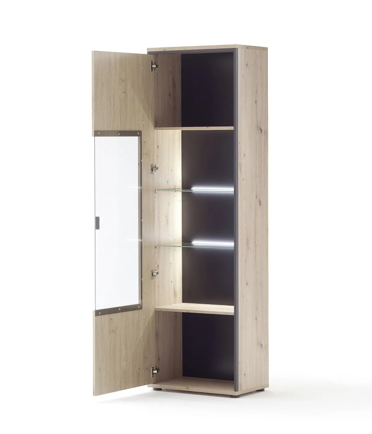 Vitrine Buenos Aires | Balkeneiche | ohne Beleuchtung