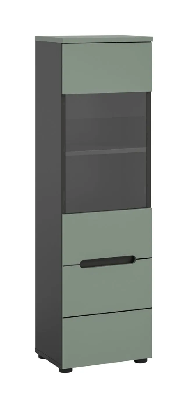 Vitrine Canu | Smoke Green / Basalt Grau