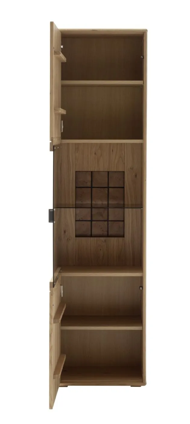 Vitrine Freeport | Ast-/Balkeneiche | LED Beleuchtung