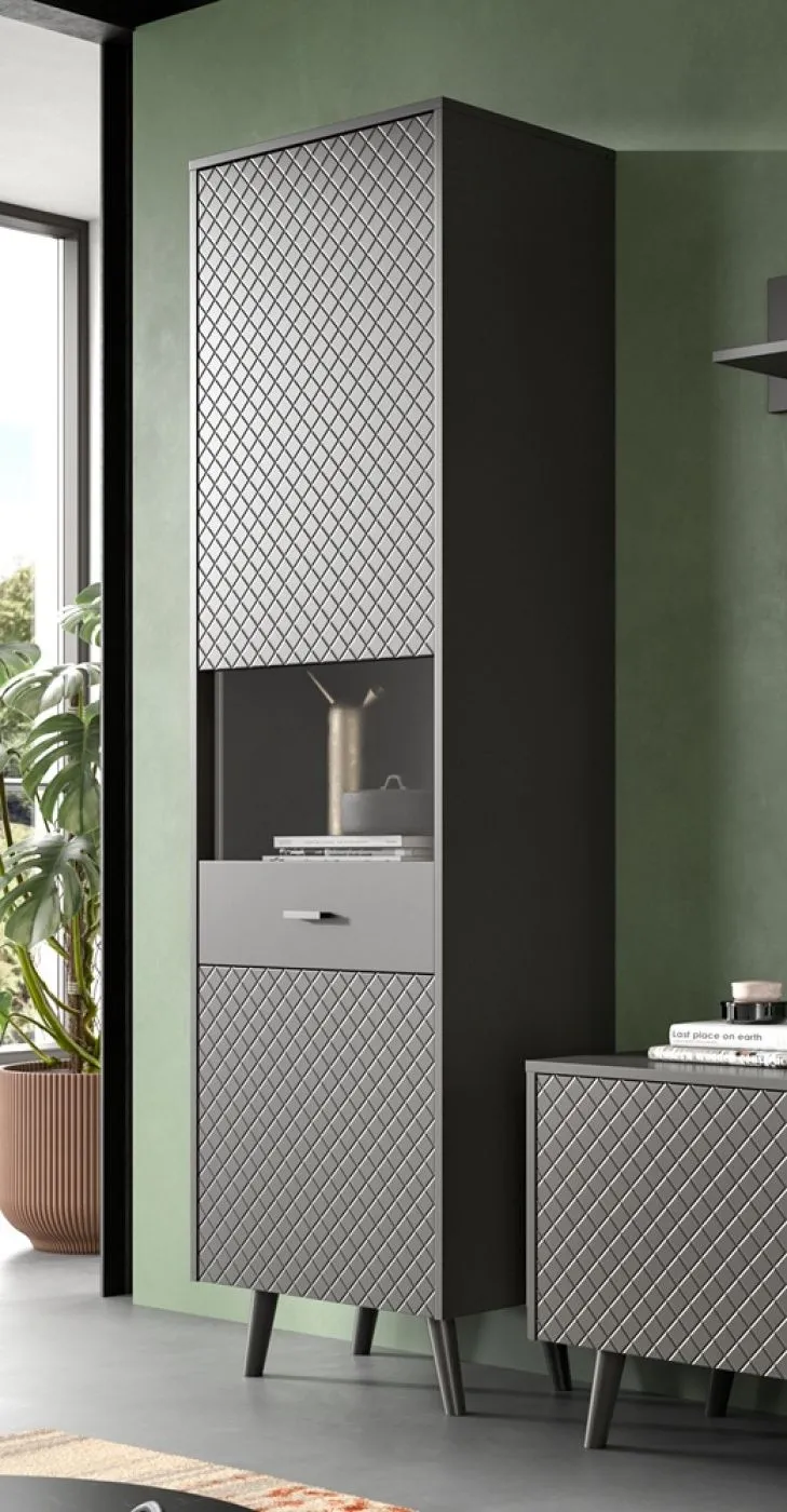 Vitrine Linea | grau