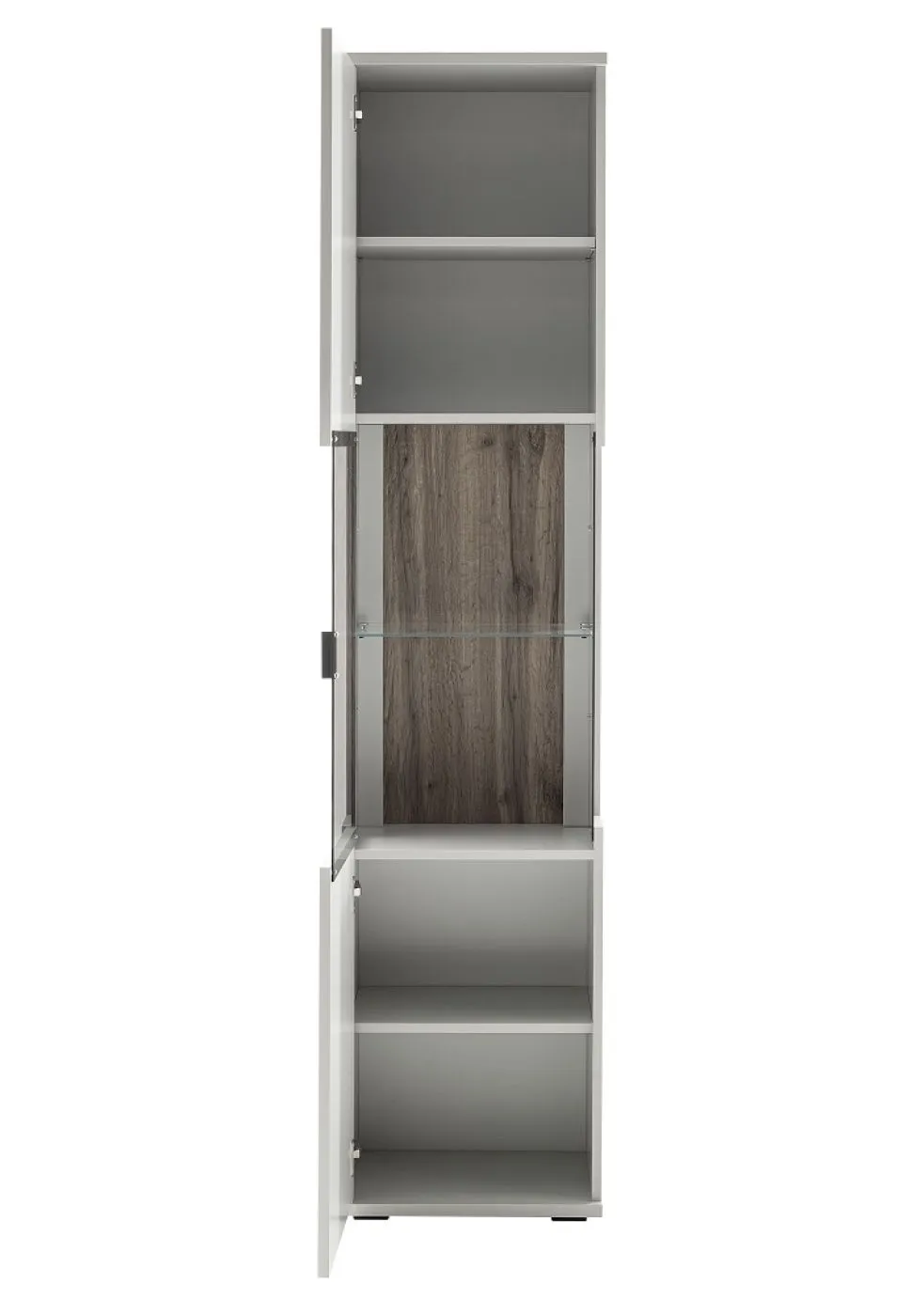 Vitrine Lissabon | Modern White | optional LED Beleuchtung