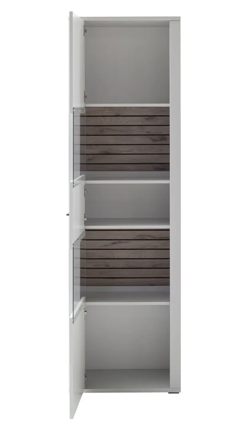 Vitrine Louisiana | Modern White | optional Beleuchtung