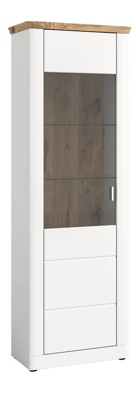 Vitrine Michigan | weiß / Viking Oak