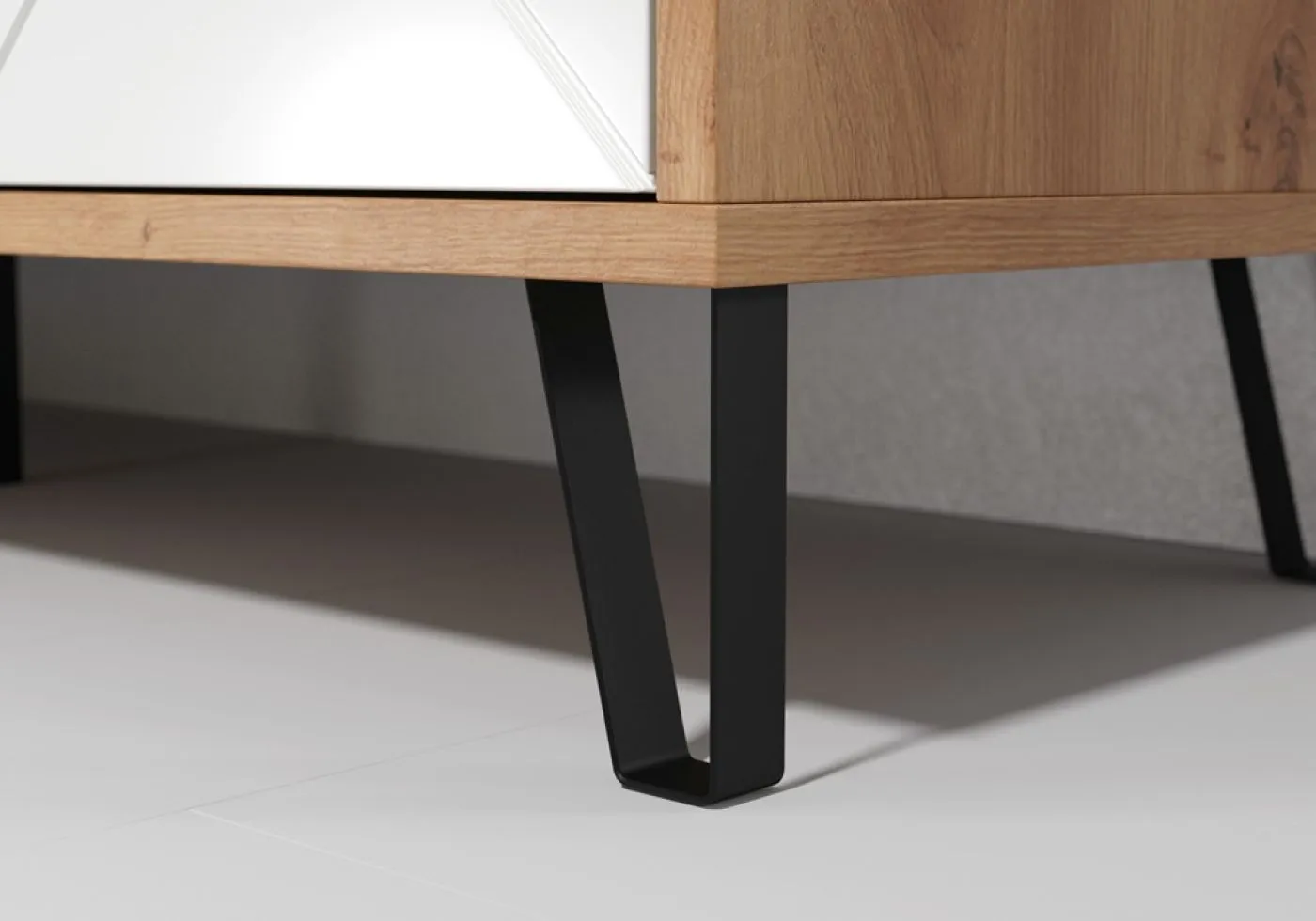 Vitrine Touch | Artisan Eiche / weiß