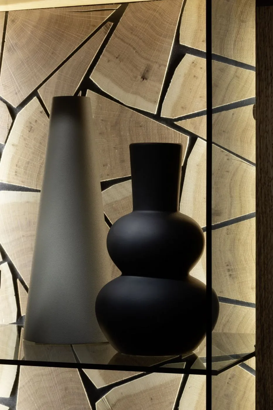 Vitrine Venedig | Naturfarben / Wildeiche | ohne Beleuchtung