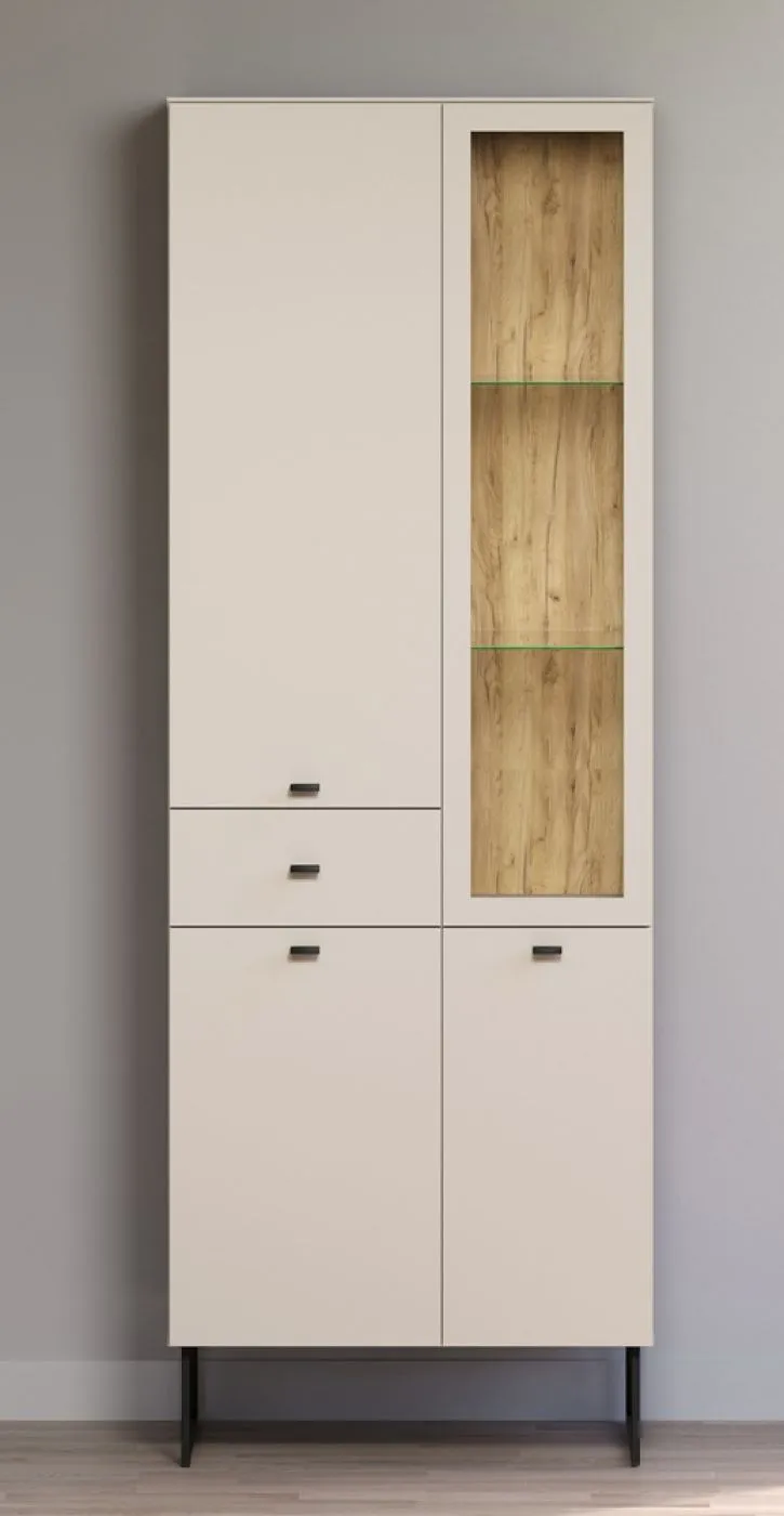 Vitrine Vitrinenschrank Bellugi, Cashmere Dekor – Ansicht 3