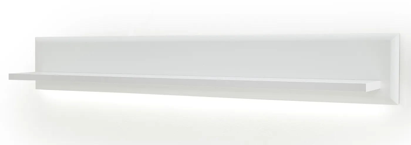 Wandboard Amora | weiß matt | LED Beleuchtung mit LED Band. ca. 135 cm