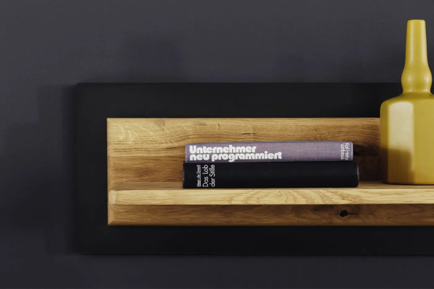 Wandboard Arezzo | Wildeiche / anthrazit mit 1er Set LED Bandbeleuchtung 300 cm