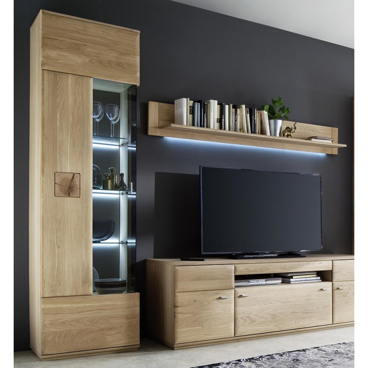 Wandboard Bologna | Eiche Bianco | LED Beleuchtung