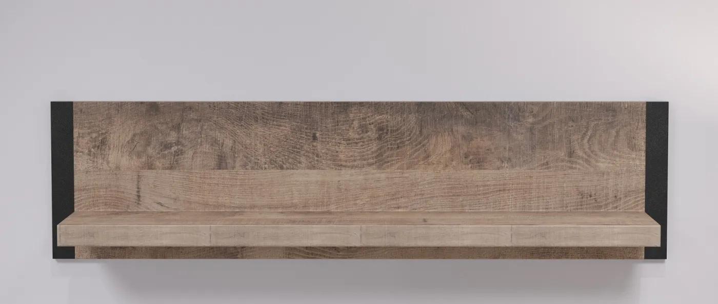 Wandboard Emile | Eiche Tabak / Schwarz