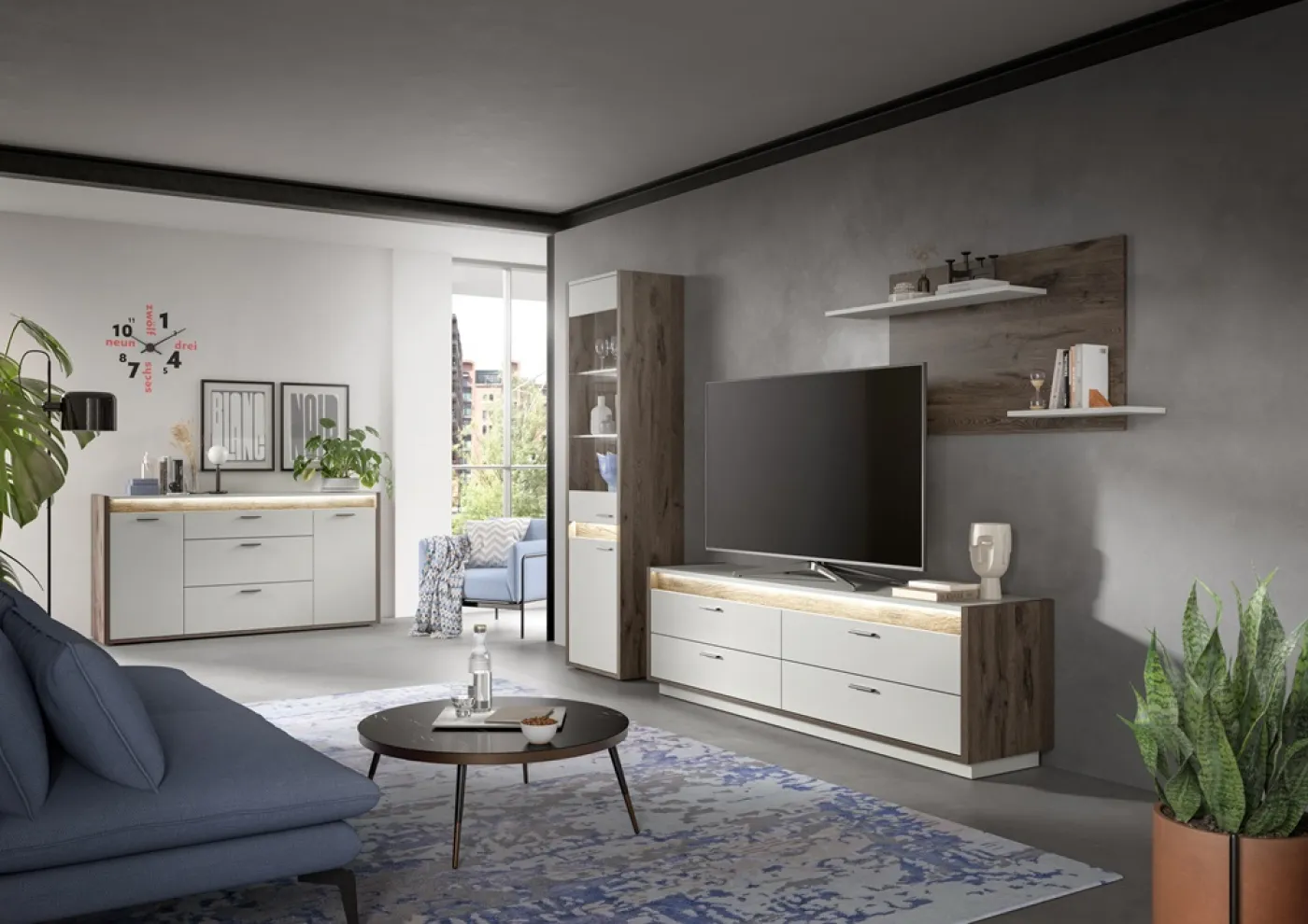 Wandboard Falcona | braun / hellgrau