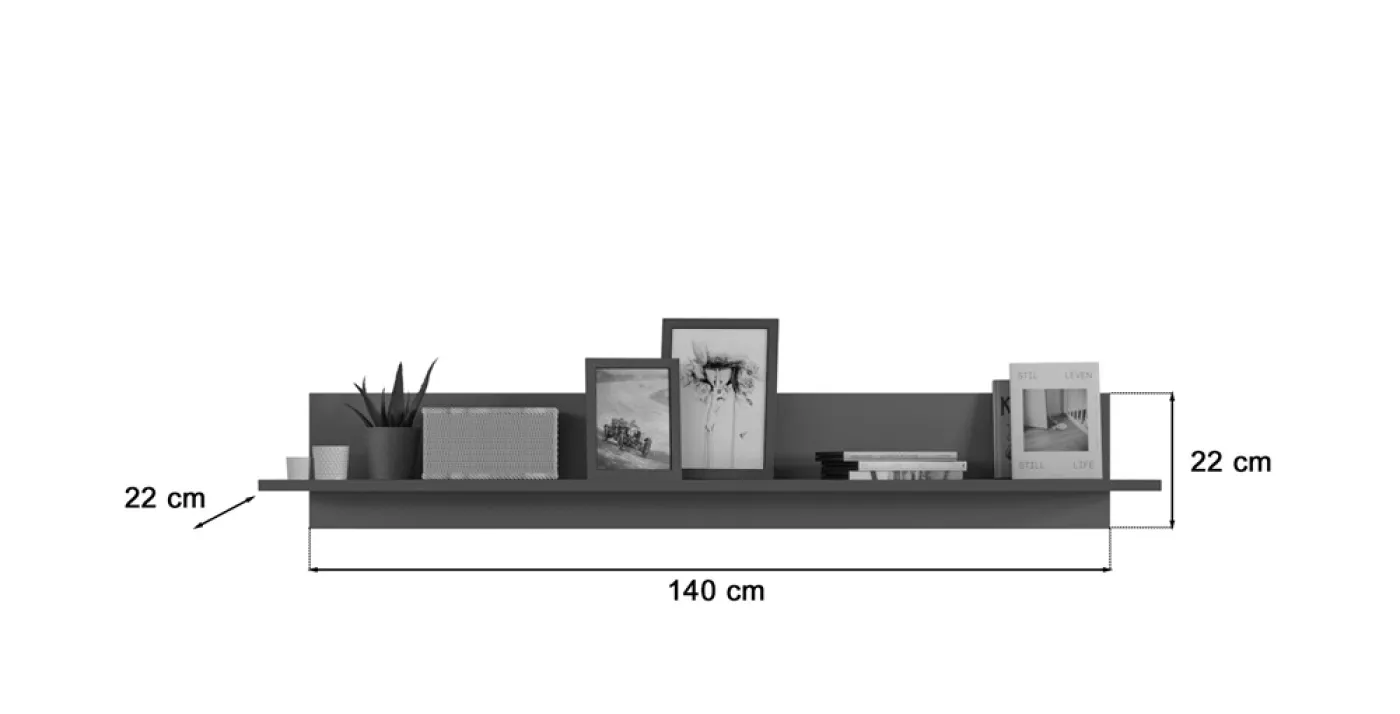 Wandboard Freno | grau matt / Nox Oak