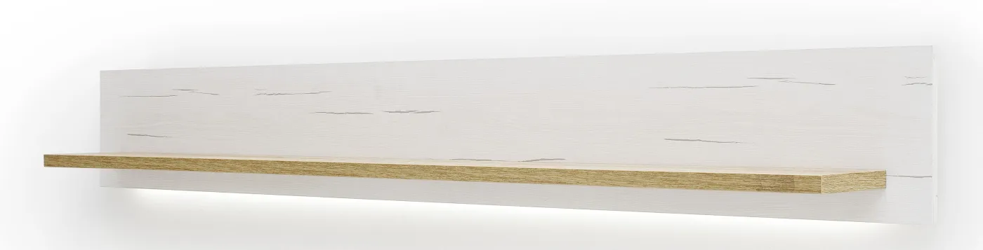 Wandboard Madrid | Pinie Aurelio/ Grandson Oak | LED Beleuchtung ohne Beleuchtung