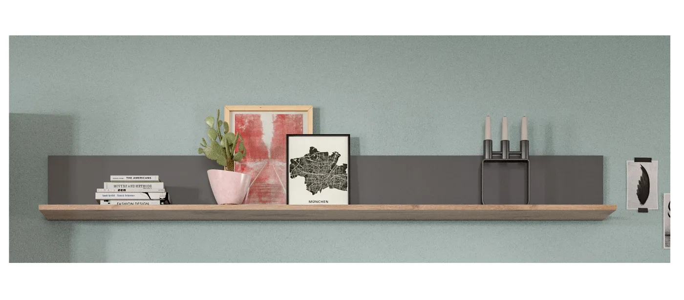 Wandboard Mason | Nox Oak / Basalt Grau