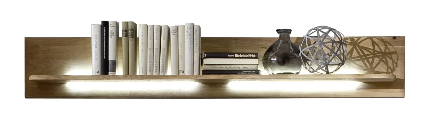 Wandboard Ravello | Balkeneiche Bianco | LED Beleuchtung ohne Beleuchtung