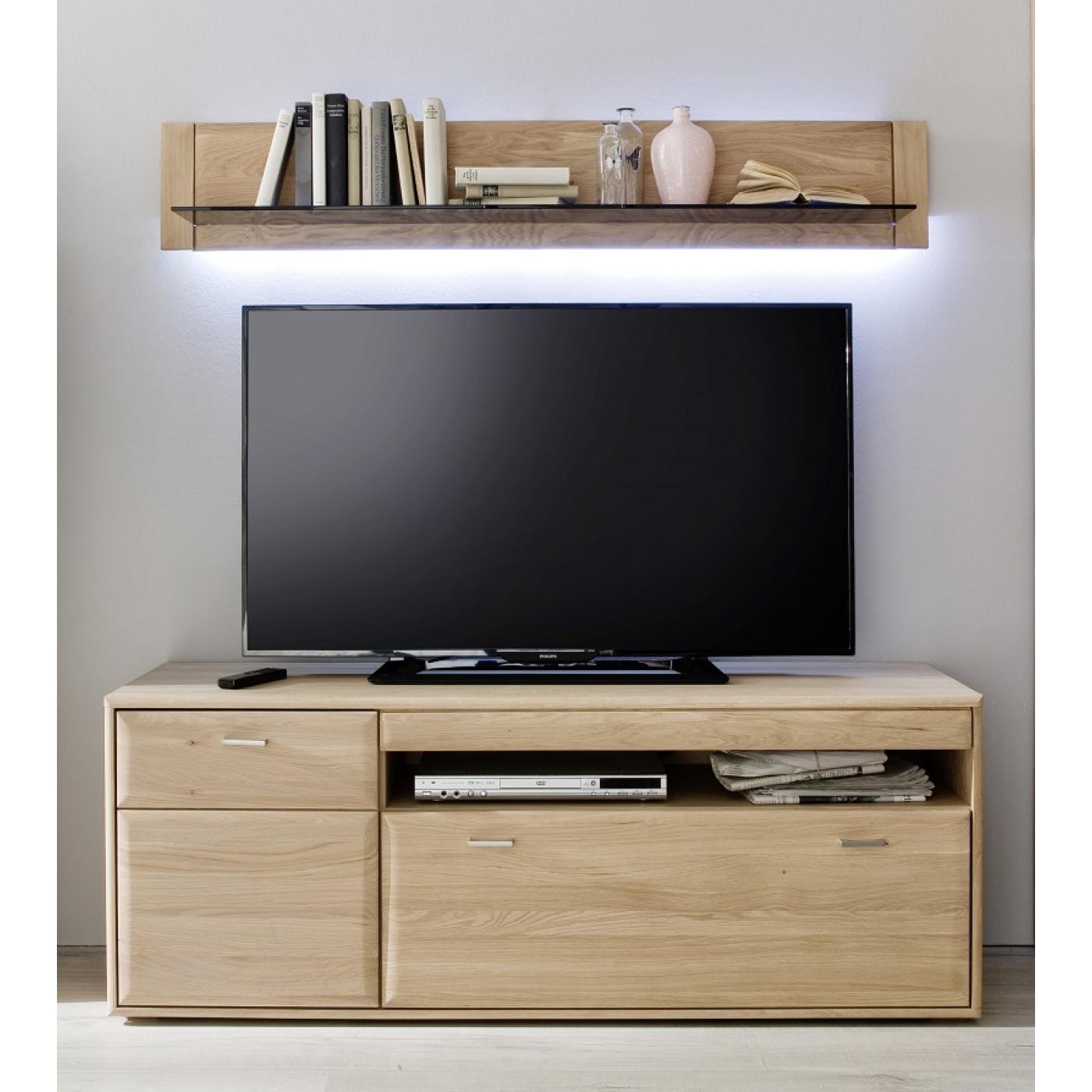 Wandboard Tarragona | Eiche Bianco | LED Beleuchtung